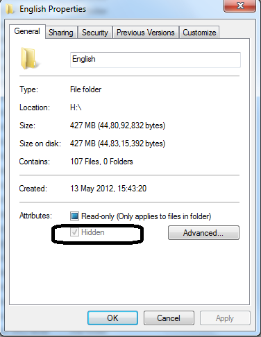 Unhide Hidden Folders In Vista