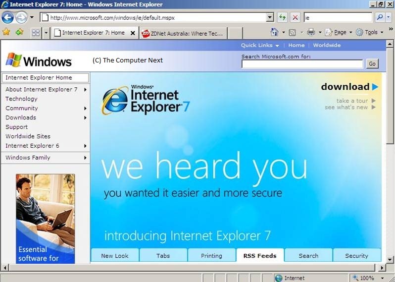 Windows Internet Explorer 7