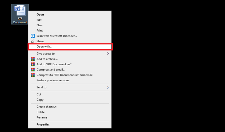 How To Open RTF Files In Windows 10 - Open/Convert RTF Files